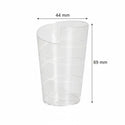 Verrine ronde spirale transparente 7 cl - 4.4  Ø  x 6.9 cm - Mise en Bouche Traiteur - carton de 300 unités