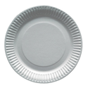Assiette carton ronde enduit blanche Ø23 carton de 500 - ASCA 23