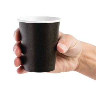 Gobelets noirs fiesta recyclable 8oz 225ml - carton de 1000 / gf040