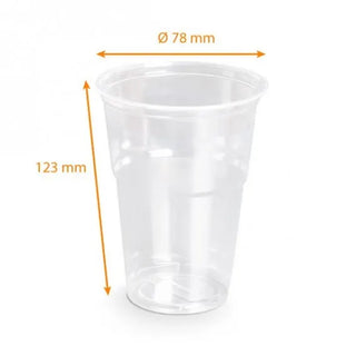 Gobelet shaker cristal pet 30-35cl - ø 78  - gm300r - carton de 1250 unités