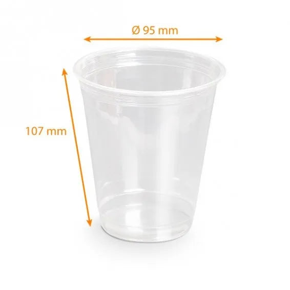 Gobelet shaker cristal pet 30/45cl - ø 95 / gm350  - carton de 800