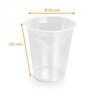 Gobelet shaker cristal pet 30/45cl - ø 95 / gm350  - carton de 800