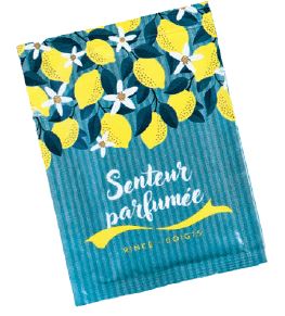 DESTOCKAGE / Rince-doigts RINCE DOIGTS serviette senteur citron 59 × 80 mm (vendu par 1000)