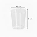 Verrine ronde 7 cl Ø 49.5 mm H 65 mm - Mise en Bouche Traiteur - Carton 2025