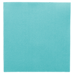 Serviettes papier pure ouate microgaufrées 2 points BLEU 38x38 - carton de 1440