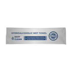 Rince-doigts hydro-alcooliques "roll-it" 'easy clean' 50 g/m² 14,5x4 cm blanc cellulose - vendu par 600 (PU 0,148 €)