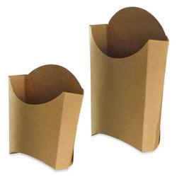 BOÎTE A FRITE EMBALLAGE CARTON BRUN PETIT FORMAT 11X13X12,5cm - Vendu par 1000 - PU 0,045 euros