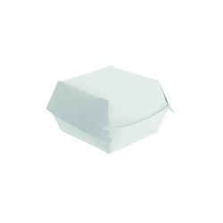 Boîte BURGER 15x15x7cm CARTON BLANCHE - vendu par 300