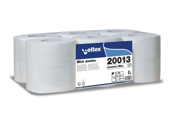 Papier WC mini Jumbo 100% pure cellulose 130M X 12RLX/ I758POT