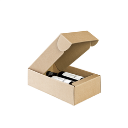 Coffrets 2 bouteilles 34x18,5x9cm naturel kraft