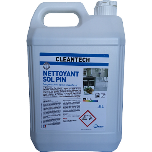 Nettoyant Sol Pin 5 L CLEANTECH (PU 1,15€/L)