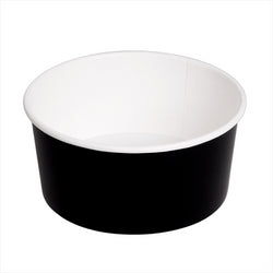 POTS SALADIER 750 ML 320 + 18 PE G/m? ? 14,5x6,6 CM NOIR CARTON