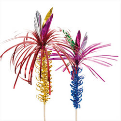 50 U. DÉCORS POUR GLACES "PALMIER" 15 CM ASSORTI BOIS - vendu par 1 unités (Prix unitaire = 5 euros)