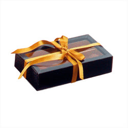 BOÎTES CHOCOLATS 14,5x7,5x3,5 CM NOIR CARTON - vendu par 50 unités (Prix unitaire = 1,63 euros)