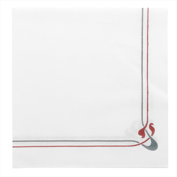 Serviettes 'maxim' 45g/m² 40x40cm blanc airlaid style tissu - vendu par 700 (PU 0,087€)