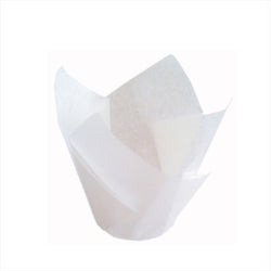 MUFFIN CUP 'TULIP' 50 G/M2 15x15 CM BLANC INGRAISSABLE - vendu par 1000 unités (Prix unitaire = 0,026 euros)