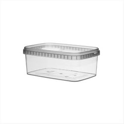 Récipients inviolables + couvercles 1200 ml 19,2x12,6x7,3 cm transparent plastique pp - vendu par 117 unités (prix unitaire = 0,92 euros)