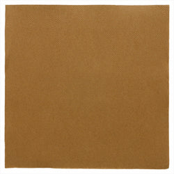 Serviettes ecolabel 'Ouate gaufrée (Double point)' 18g/m² 39x39cm havane ouate - carton de 1200