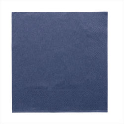 Serviettes ecolabel 2 plis 18g/m² 39x39cm bleu marine ouate - carton de 1600