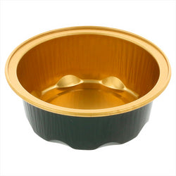 Moules pâtisserie 50ml ø7,1x2,5cm or/noir aluminium - vendu par 100 (PU 0,29€)