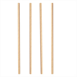 Pailles droites ø0,60x20 cm naturel kraft - vendu par 3000 unités