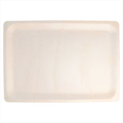 Plateaux rectangulaires 'wood' 40x28x2 cm naturel bois - carton de 200 unités