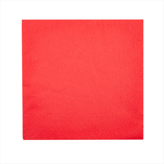 Serviettes ecolabel 2 plis 18g/m² 39x39cm rouge ouate - vendu par 1600 (PU 0,037€)