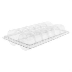 BLISTERS 12 MACARONS 13,3x22,5x5 CM TRANSPARENT  PET - vendu par 75 unités (Prix unitaire = 1,3 euros)