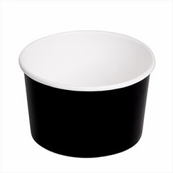 POTS SALADIER 480 ML 300 + 18 PE G/m? ?11,1x7 CM NOIR CARTON