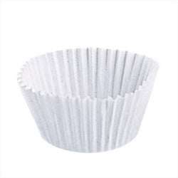 CAISSETTE PETITS FOURS 50 G/M2 Ø 5x3,5 CM BLANC INGRAISSABLE - vendu par 500 unités (Prix unitaire = 0,0098 euros)