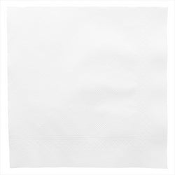 Serviettes 4 plis 'quattro' 21g/m² 45x45cm blanc ouate - carton de 750