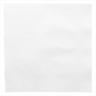 Serviettes 4 plis 'quattro' 21g/m² 45x45cm blanc ouate - vendu par 750 (PU 0,094€)