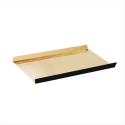 FONDS PLIÉS 380 G/M2 10x4,5+1,5 CM OR/NOIR CARTON - vendu par 200 unités (Prix unitaire = 0,043 euros)