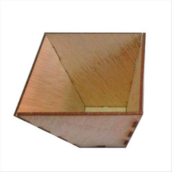 MINI RÉCIPIENTS POUR MISE EN BOUCHE 5x5x5 CM NATUREL BOIS BAMBOU - vendu par 400 unités (Prix unitaire = 0,48 euros)
