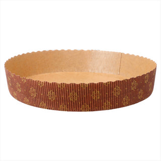 Moules ronds cuisson pâtisserie laminés ø 18,5x3,5cm marron papier - vendu par 480 (PU 0,34€)