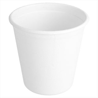 Gobelets compostable et biodegradable 370 ml ø 9,3x9,2 cm blanc canne à sucre - vendu par 800 (PU 0,162€)