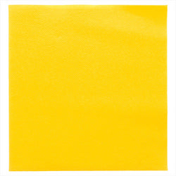 Serviettes 55g/m² 40x40cm JAUNEeil airlaid style Tissu (Like Linen) - carton de 700