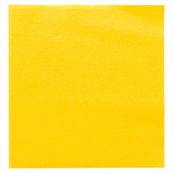Serviettes 55g/m² 40x40cm jaune soleil airlaid style tissu - vendu par 700 (PU 0,154€)