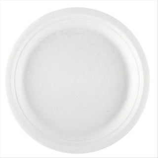 Assiettes compostable et biodegradable ø 26x2,1 cm blanc canne à sucre - vendu par 500 (PU 0,2€)