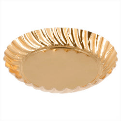 MINI ASSIETTES 325 G/M2 Ø 5,5 CM OR CARTON - vendu par 100 unités (Prix unitaire = 0,104 euros)