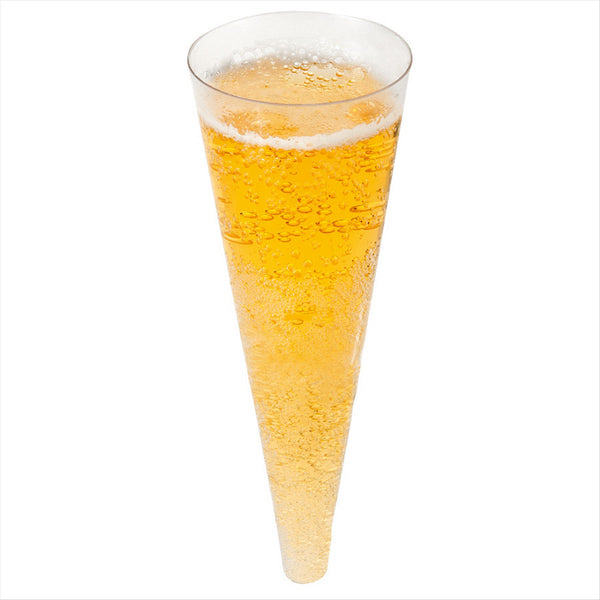 CÔNES POUR CHAMPAGNE Ø 5x14 CM TRANSPARENT PLASTIQUE PS - vendu par 576 unités