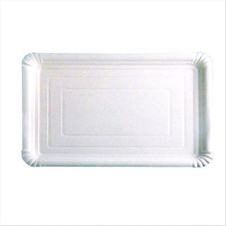 Plateaux pâtisserie - moyens 45,5x34cm blanc carton - vendu par 25 (PU 0,53€)