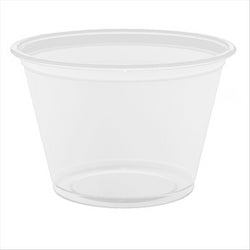 PETITS POTS MICRO-ONDABLES 75 ML Ø6,2x4,3 CM TRANSPARENT PP - vendu par 2500 unités (Prix unitaire = 0,027 euros)