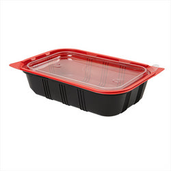 Barquettes micro-ondables repas individuel 21,5x14,5x5 cm noir plastique pp - vendu par 400 unités (prix unitaire = 0,47 euros)