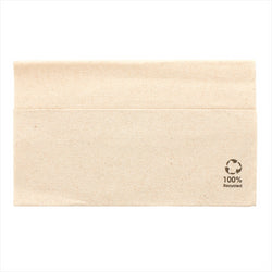 Serviettes ecolabel 1 pli 'master servis' 23g/m² 33x33cm naturel ouate recyclée - carton de 4800