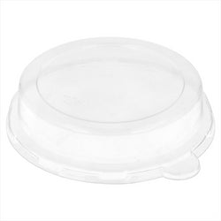 COUVERCLES HAUTS POUR R?F?RENCE 215.84-215.03 COMPOSTABLE ET BIODEGRADABLE ? 14x3,1 CM TRANSPARENT PET