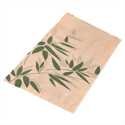 SACHETS CROISSANT 'FEEL GREEN' 32 G/M2 14+7x22 CM NATUREL KRAFT - vendu par 500 unités (Prix unitaire = 0,0208 euros)