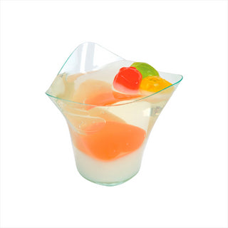 TRIANGLES HAUTS 100 ML 7,7x7,4x6,3 CM VERT D'EAU PLASTIQUE PS - vendu par 576 unités