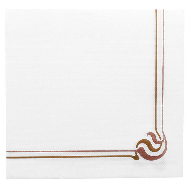 Serviettes ecolabel 'double point - maxim' 18g/m² 40x40cm blanc ouate - vendu par 1200 (PU 0,0325€)
