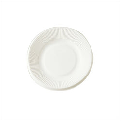 Assiettes compostable et biodegradable ø 21x1,8 cm blanc canne à sucre - carton de 1000